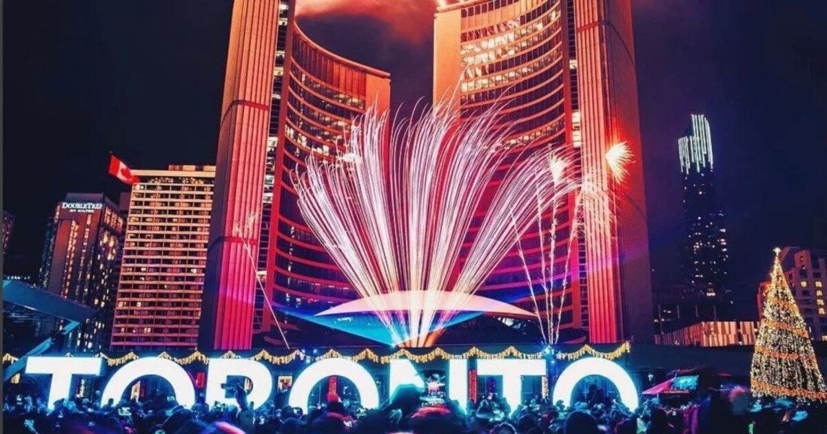 New Year at Nathan Phillips Square Toronto 2025