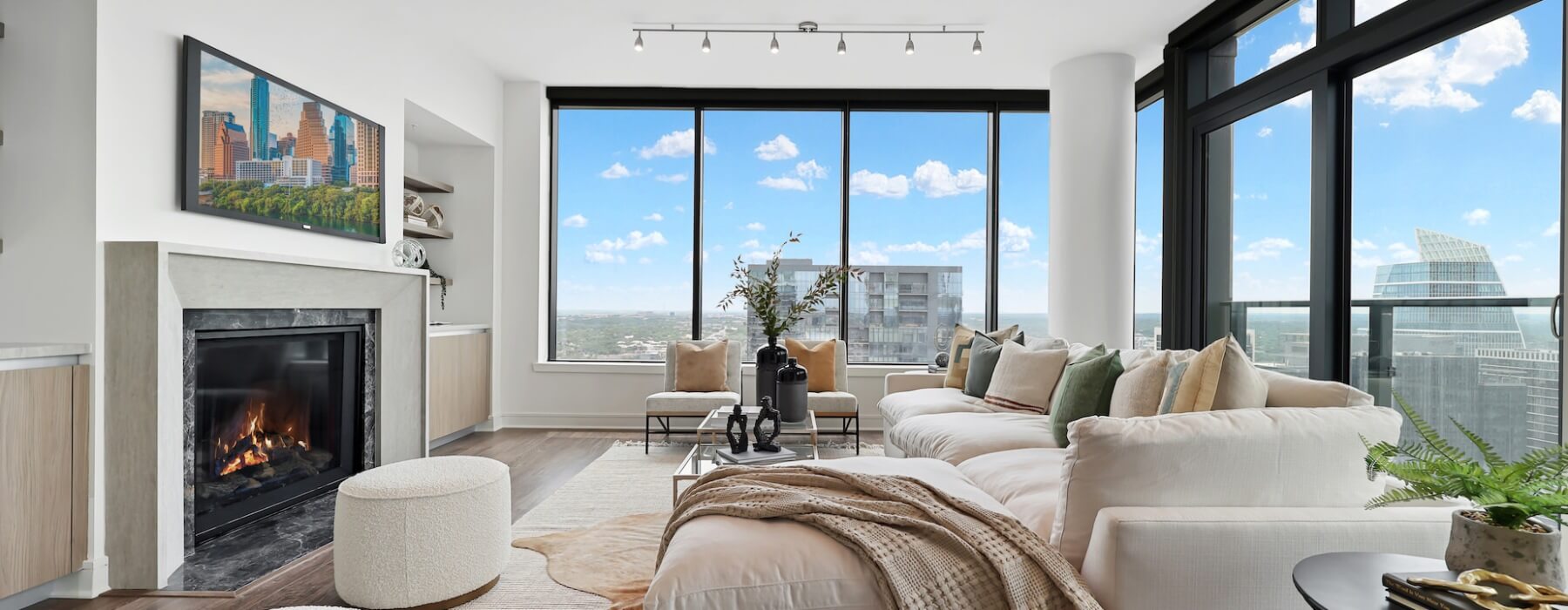 Large Windows of Penthouse in Canada