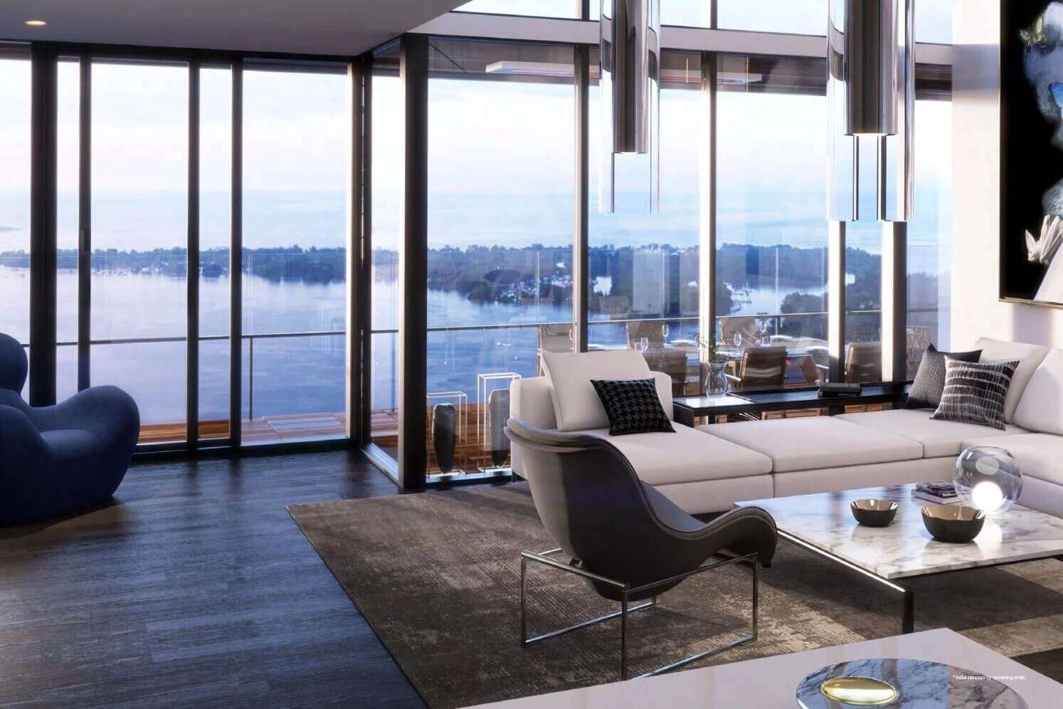 Open Floor Plans For Penthouse in Canada