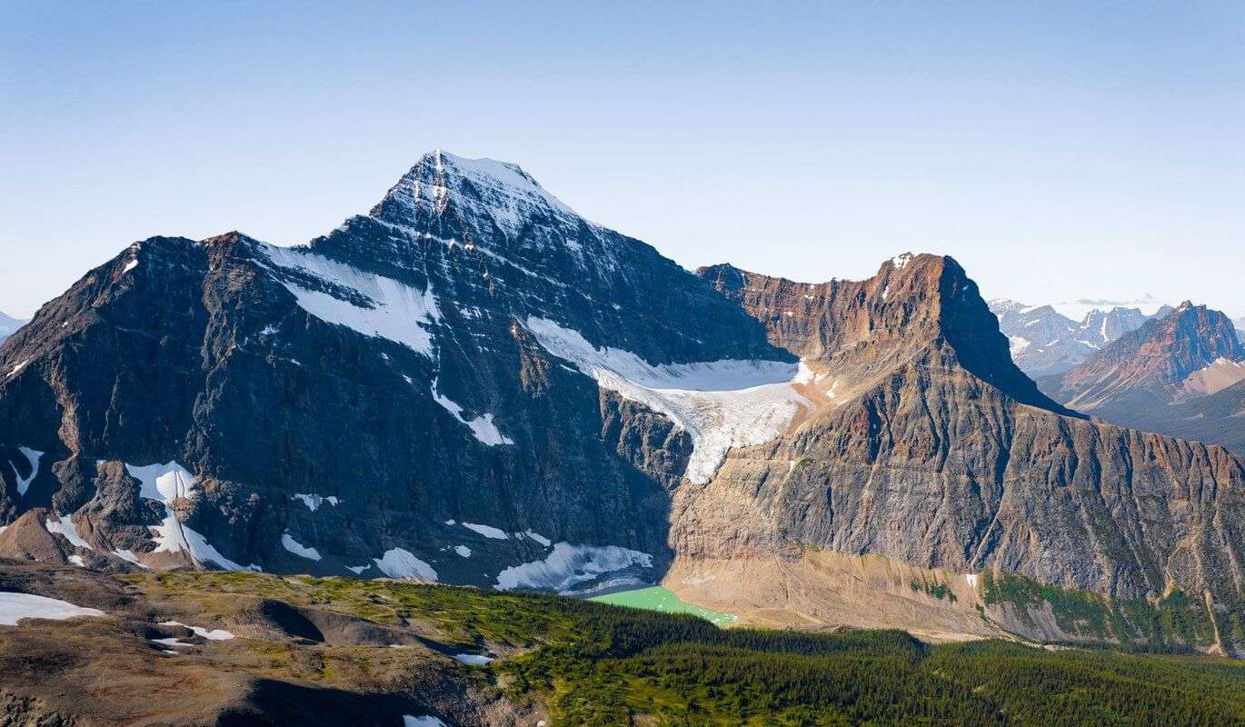 Mount Edith Cavell in Jasper National Park in Alberta